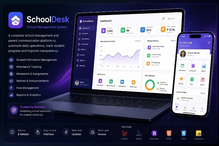 SchoolDesk - School ERP